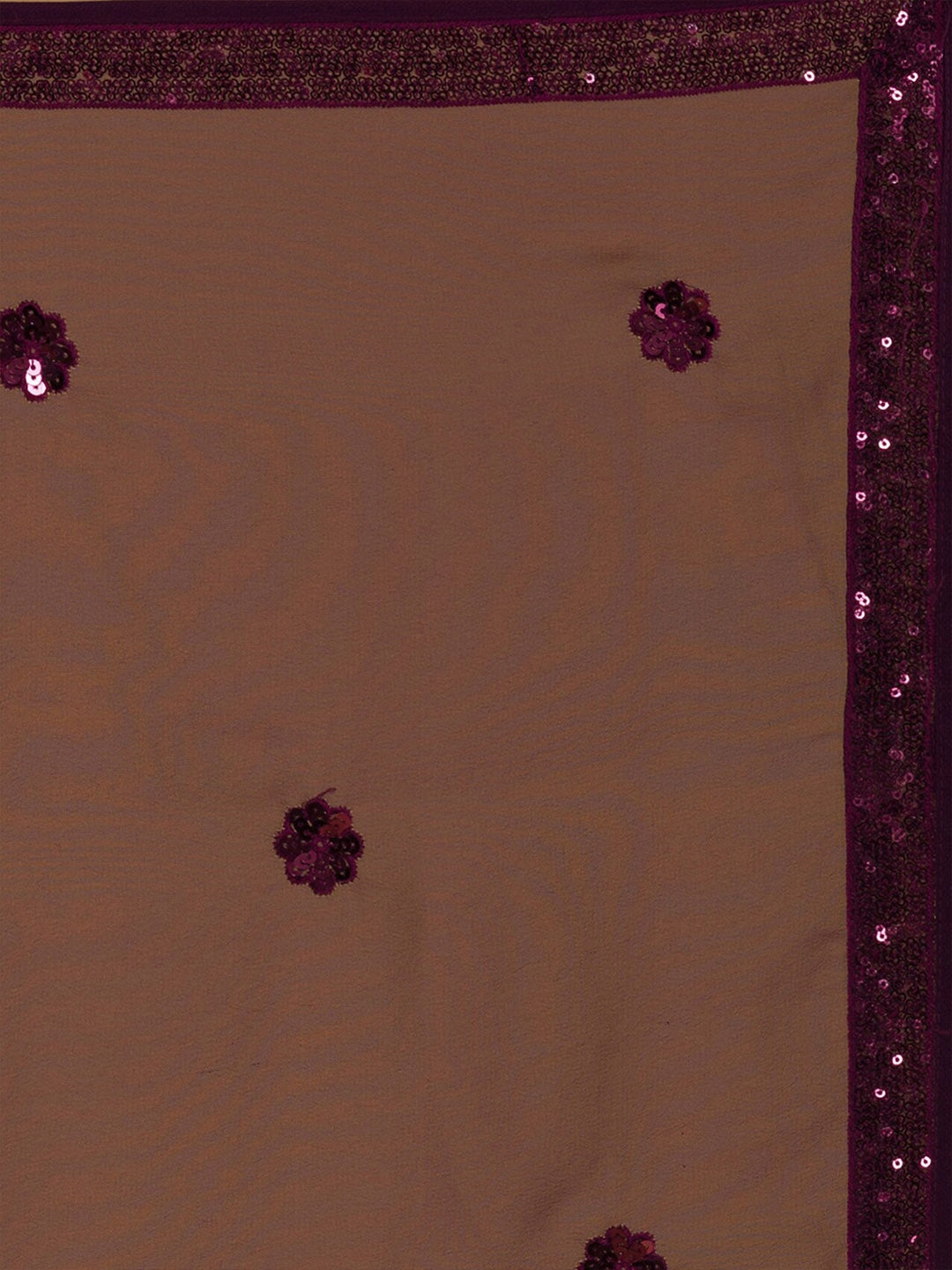 WOMEN WINE SEQUIN SLEEVELESS READYMADE LEHENGA