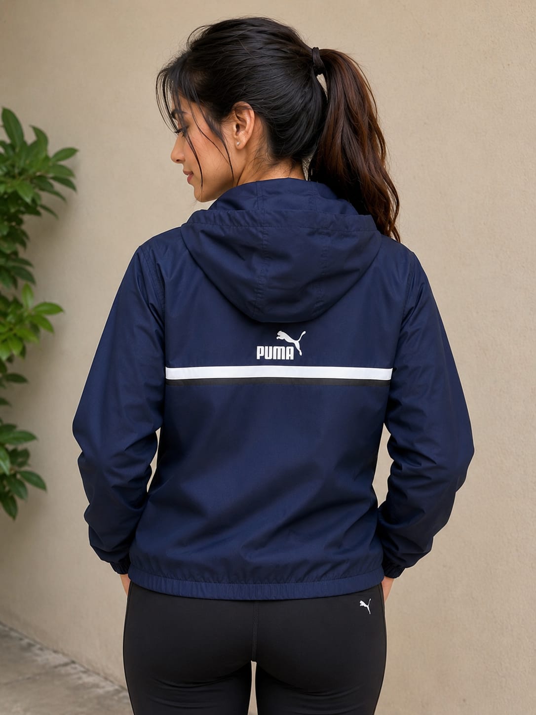 WOMEN FULL SLEEVE SOLID HOODED SWEAT SHIRT BLUE COLOUR