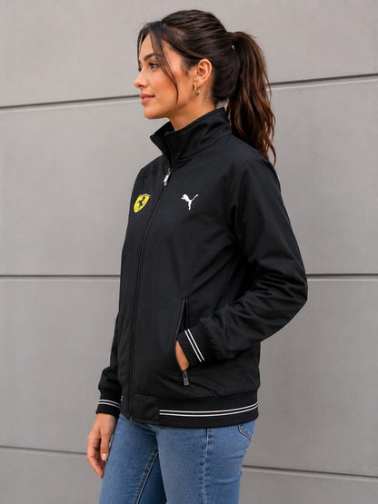 WOMEN FULL SLEEVE SOLID HOODED SWEAT SHIRT BLACK COLOUR