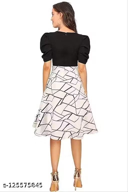 ROUND NECK COTTON BLEND SHORT SLEEVE A-LINE MAXI