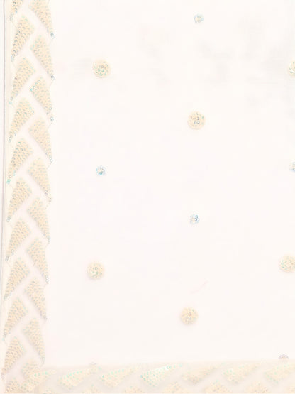 NET FABRIC HEAVY SEQUINNED WORK LEHENGA  CHOLI AND DUPATTA GOLDEN COLOUR