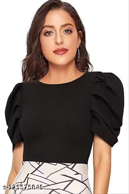 ROUND NECK COTTON BLEND SHORT SLEEVE A-LINE MAXI